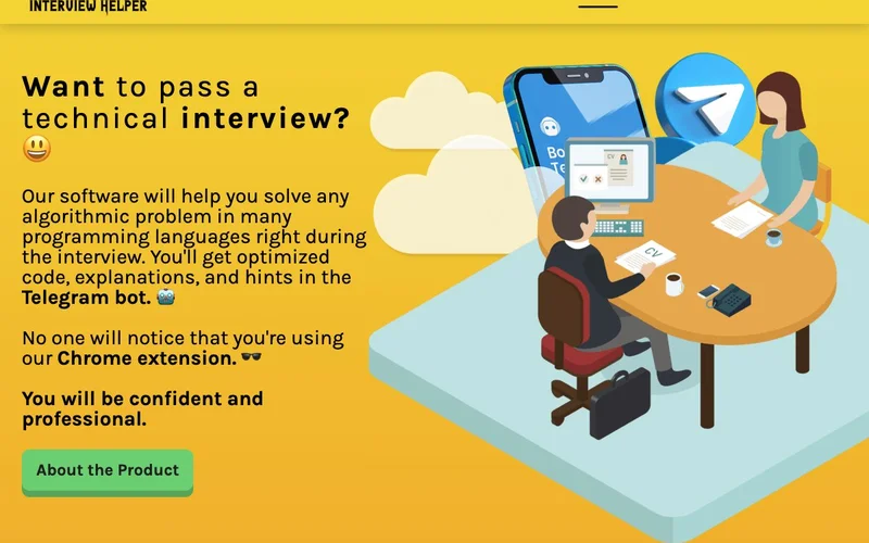 Screenshot of Interview Helpers