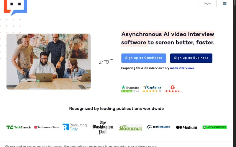 Screenshot of Interviewer.AI