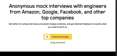 Screenshot of Interviewing.io