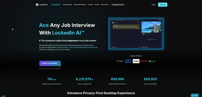 Screenshot of LockedIn AI