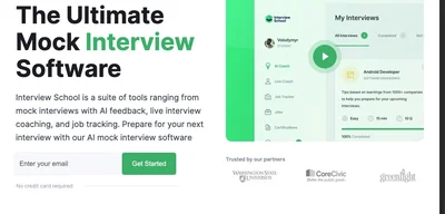Screenshot of MockInterview.co (redirects to Interview School)