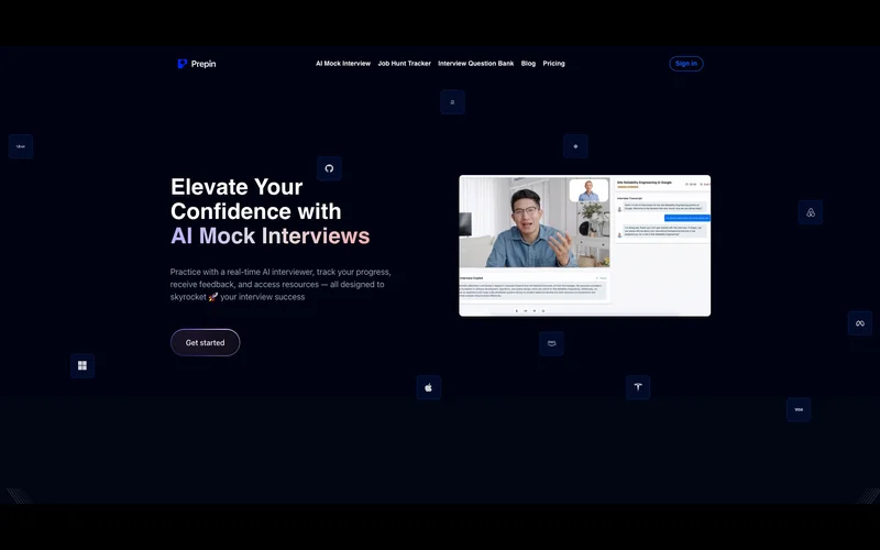Screenshot of Prepin AI